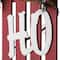 4ft. Red & White Ho Ho Ho Wall Sign